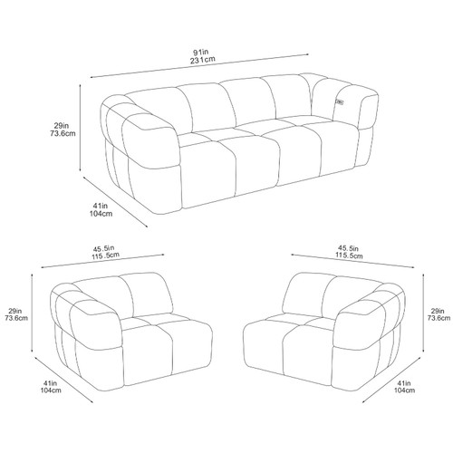 Vento 3 Seater Electric Power Sliding Sofa