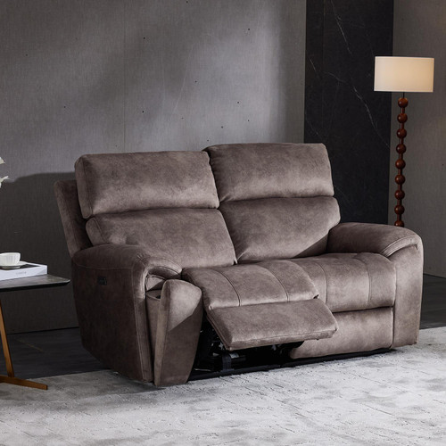 Valtos 2 Seater Sofa Electric Recliner Grey or Truffle