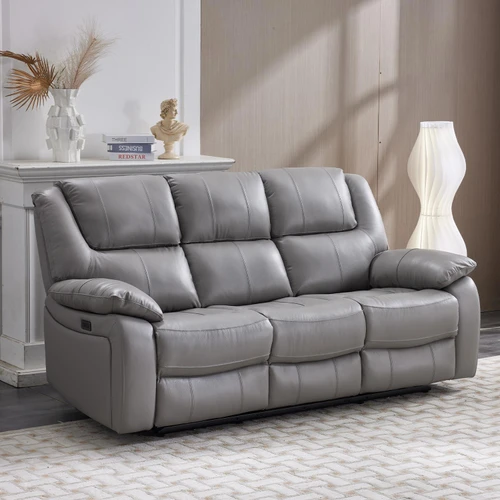 Knowle  Pisa Grey Electric Reclining Sofa Suite 3 + 2