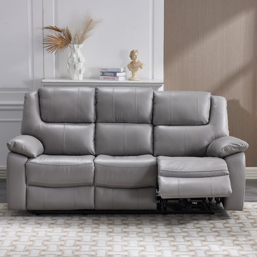 Knowle  Pisa Grey Electric Reclining 3 Piece Sofa Suite 3 + 1 + 1