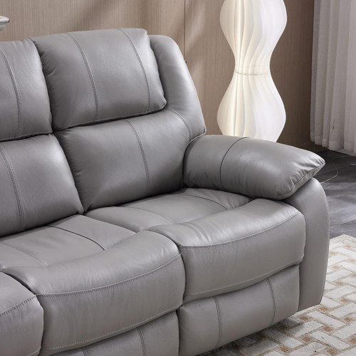 Knowle  Pisa Grey Electric Reclining 3 Piece Sofa Suite 3 + 1 + 1