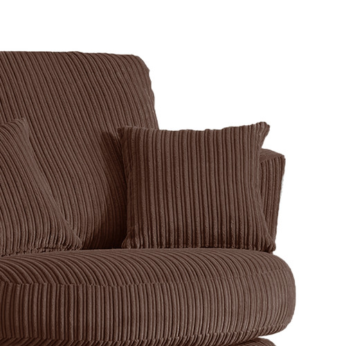 Oxford Modern Cord Fabric Swivel Chair