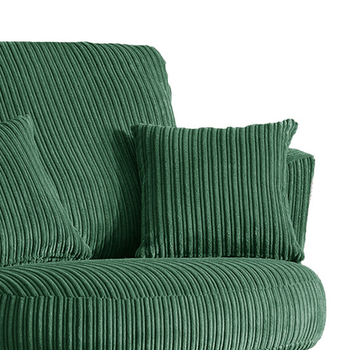 Oxford Modern Jumbo Cord Fabric Swivel Chair