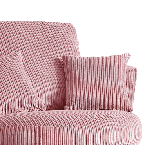 Oxford Modern Jumbo Cord Fabric Swivel Chair