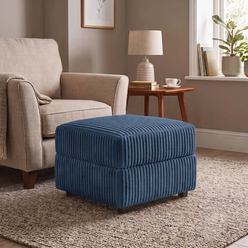 Oxford Modern Jumbo Cord Footstool