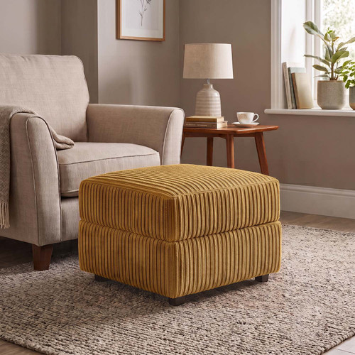 Oxford Modern Jumbo Cord Footstool