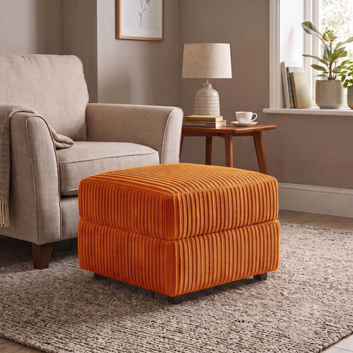 Oxford Modern Jumbo Cord Footstool