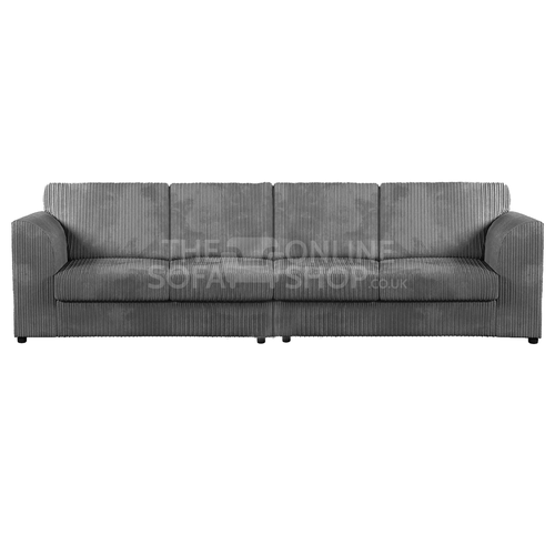 Oxford Full Jumbo Cord Long Narrow 4 Seater - Fullback Grey