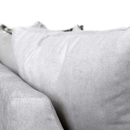 Milan 3 Seater Fabric Sofa Scatter back