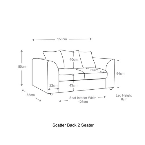 Casper Chenille Fabric 3 + 2 Sofa Suite
