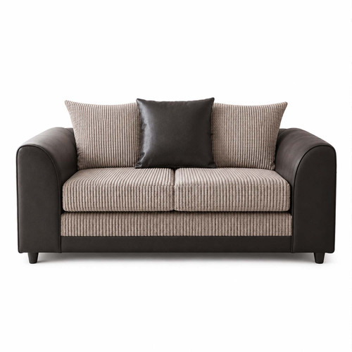 Luca Leather and Fabric 2 Seater Sofa Fullback | The Online Sofa Shop