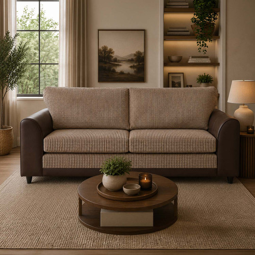 Luca 3 + 2 Fabric Sofa Suite - Fullback