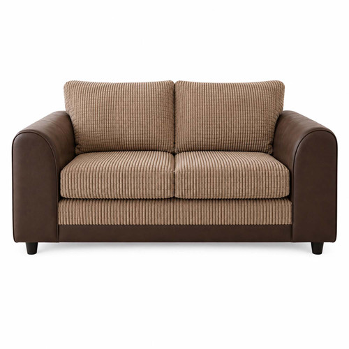 Luca Leather and Fabric 2 Seater Sofa Fullback | The Online Sofa Shop