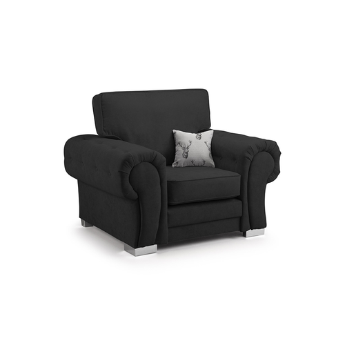 Milan Fabric Chesterfield Style Armchair Fullback