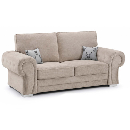 Milan 3 Piece Sofa Suite Fabric Sofa Set Full back