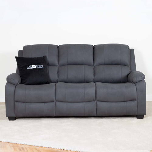 Alaska Grey Full Fabric 3 Piece Sofa Suite - 3 + 1 + 1
