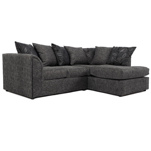Byron Dundee Grey Fabric Corner Sofa