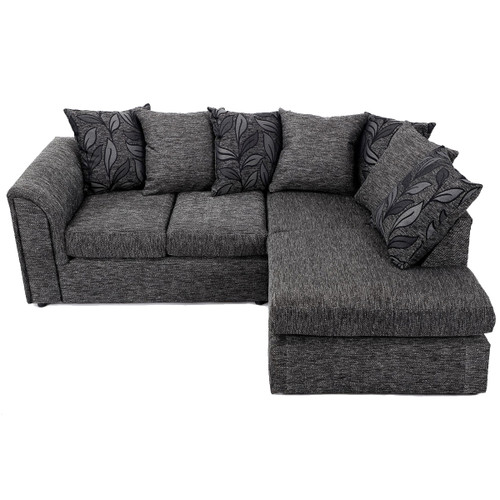 Byron Dundee Grey Fabric Corner Sofa