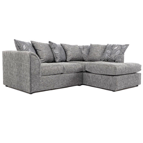 Byron Dundee Silver Fabric Corner Sofa