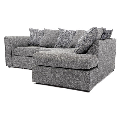 Byron Dundee Silver Fabric Corner Sofa