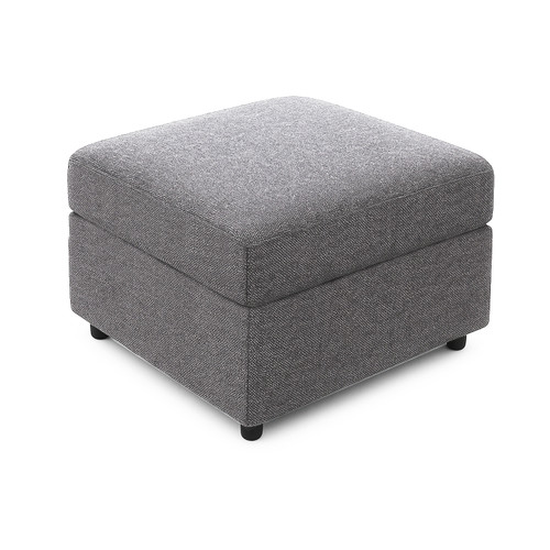 byron dundee silver footstool footrest poufe sofa accessory