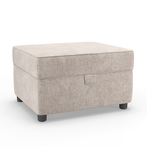 Edgar Sand Fabric Storage Ottoman