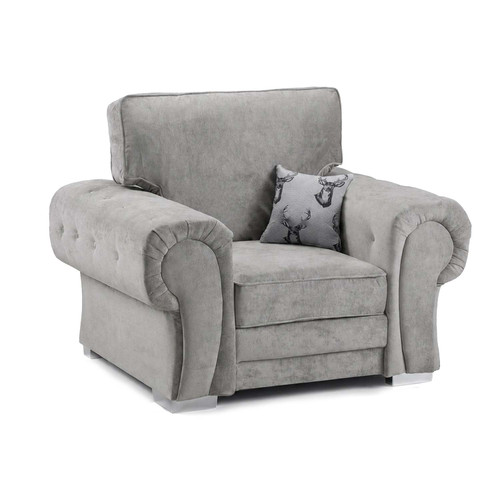 Milan 3 Piece Sofa Suite Fabric Sofa Set 2 + 1 + 1 Scatter Back