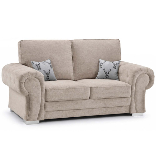 Milan 3 Piece Sofa Suite Fabric Sofa Set 2 + 1 + 1 Full Back