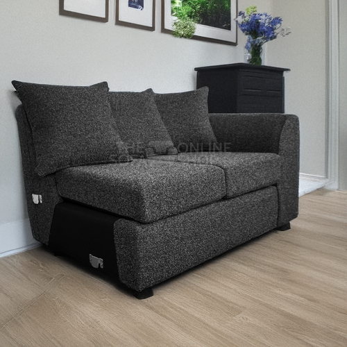 Paris Boucle L Shaped Fabric Corner Sofa - Scatter