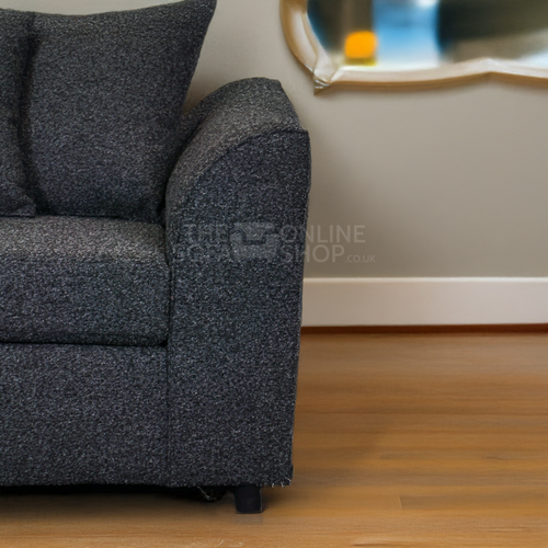 Paris Boucle Fabric 3 Seater Sofa - Scatter