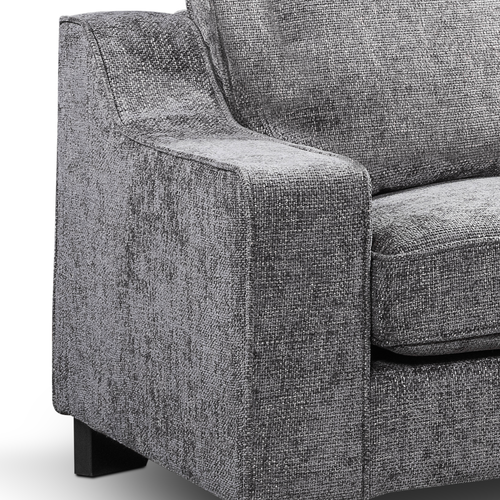 Nebraska Slate Fabric 3 Seater Sofa