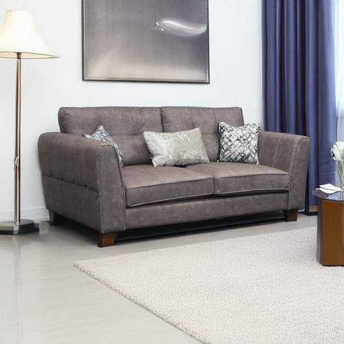 Ariana Taupe 3 + 2 Leather Like Sofa Suite