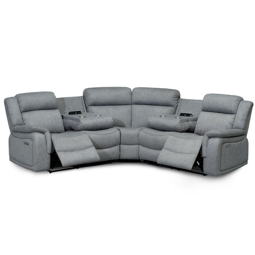 thick grey fabric electric reclining l shaped corner usb charging ports power recliner reclining thick grey fabric electric reclining l shaped corner usb charging ports power recliner reclining