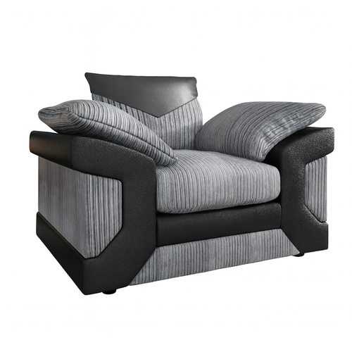Dino Jumbo Cord Faux Leather Single Seater armchair Dino Jumbo Cord Faux Leather Single Seater armchair