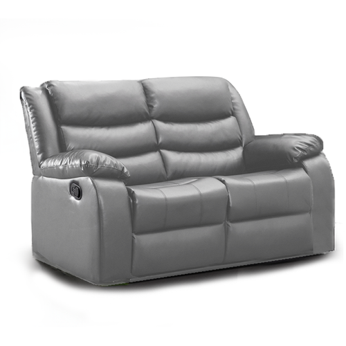 Venice Leather Reclining 2 Seater Sofa | Black | Brown | Grey