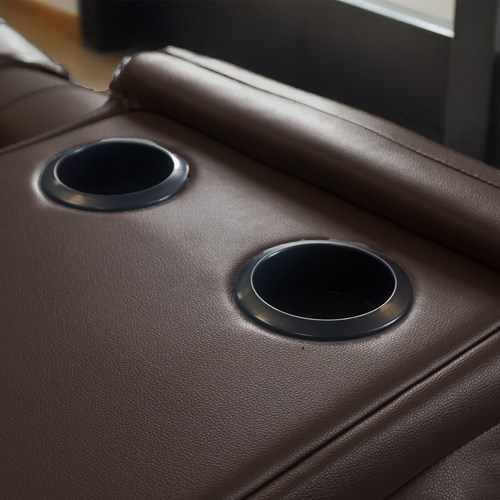 Venice 3 Seater Manual Reclining Sofa | Black | Brown | Grey