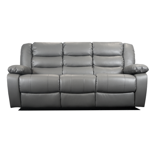 Venice 3 Seater Manual Reclining Sofa | Black | Brown | Grey