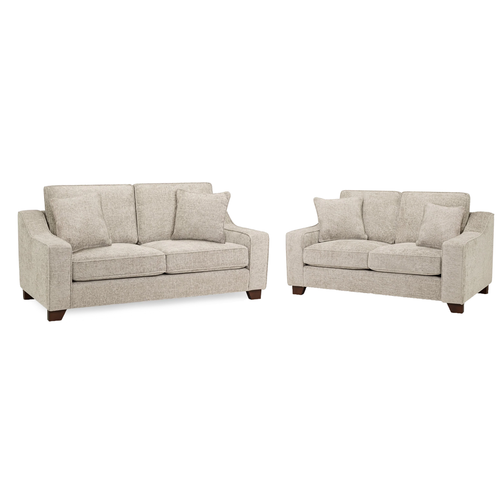 Nebraska Beige Fabric Sofa Suite