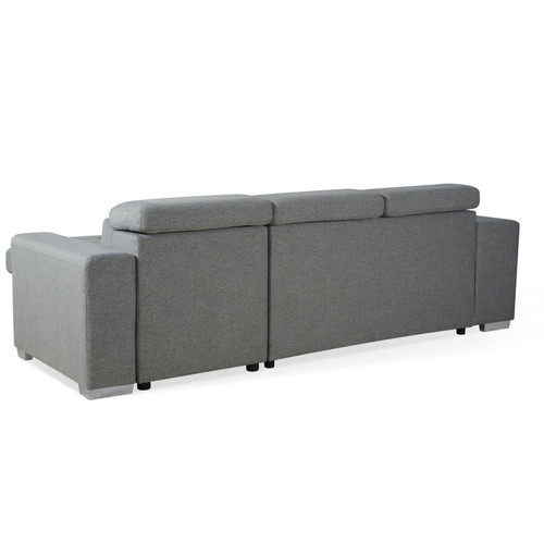 Astrix Grey Fabric Universal Corner 3-4 Seater Sofa Bed