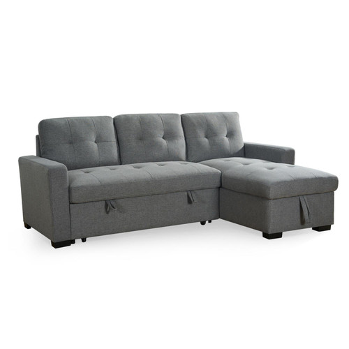 Arden Grey 3 Seater L Shaped Universal Sofa Bed With Storage