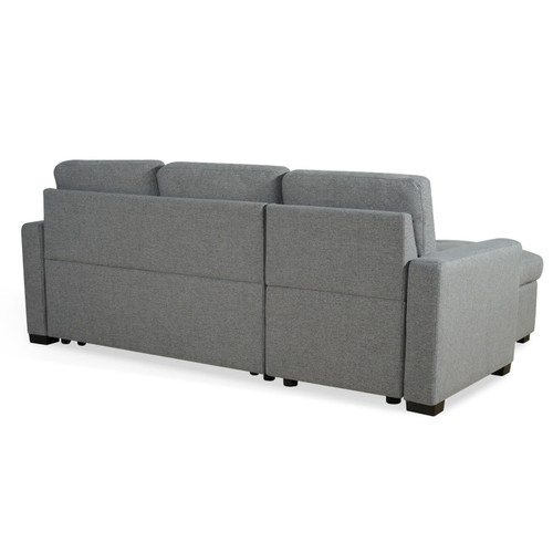 Arden Grey 3 Seater L Shaped Universal Sofa Bed With Storage