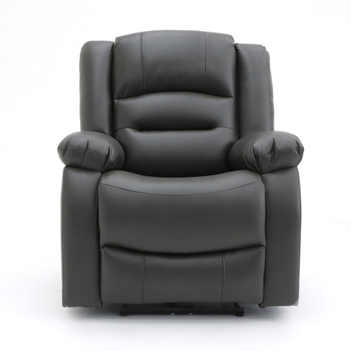 Arlo Black or Grey Leather Like Electric Reclining Armchair