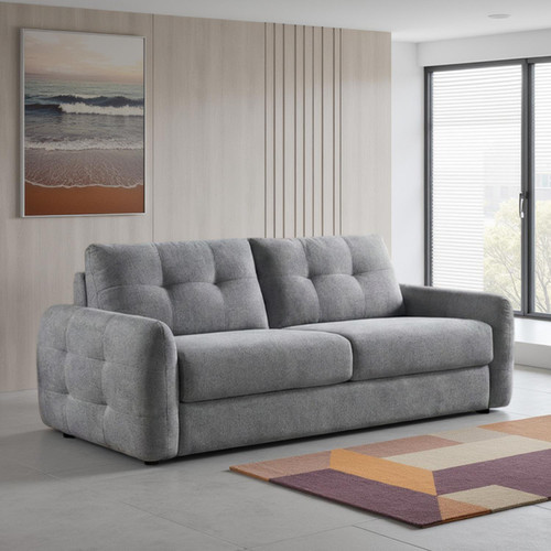 Aspen Fabric 3 Seater Manual Sofa Bed Beige or Grey
