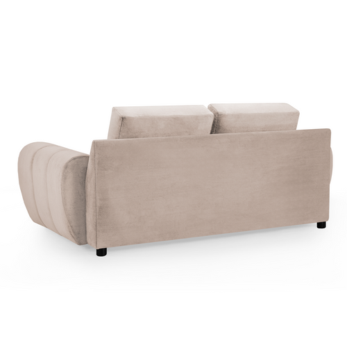 Zura Plush Fabric Large 2 Seater Sofa