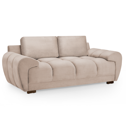 Zura Plush Fabric Large 2 Seater Sofa