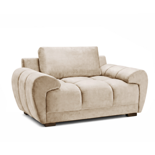 Zura Plush Velvet  Large Armchair