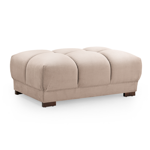 Zura Plush Velvet Large Footstool Sofa Accessory