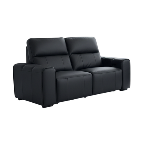 Belleza 2 seater electric reclining sofa, smart modern, power couch settee real leather