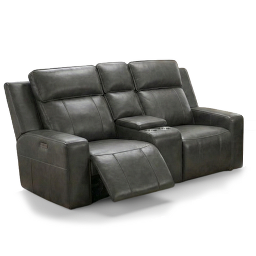 Barcino Leather Look Electric Reclining Sofa Suite 3 + 2 USB Charging