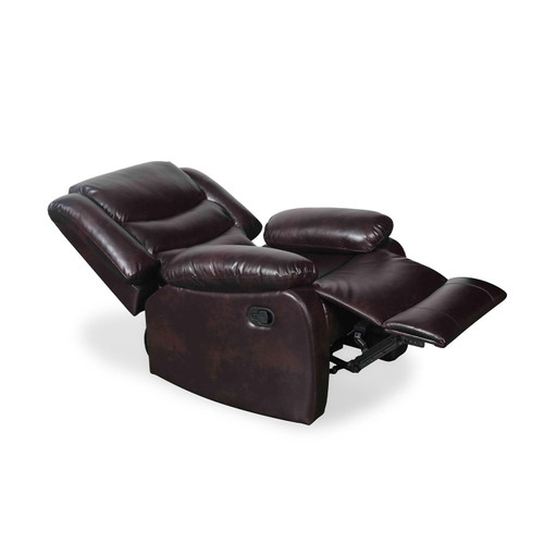 Cortland Leather Look Manual Reclining Armchair